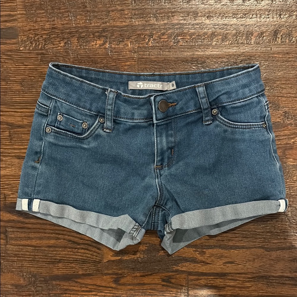 Tractr Girl’s Blue Denim Shorts
